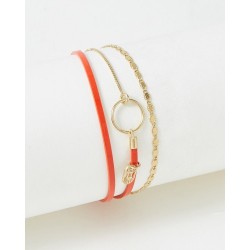 Bracelet acier PVD "Flowers...