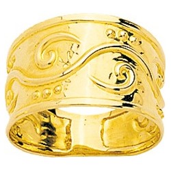Bague or 750/1000 estampée