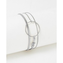 Bracelet acier Flowers for...