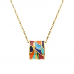 Collier acier DORÉ JAUNE...