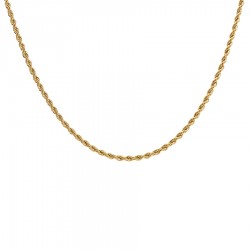 Collier acier pvd maille...