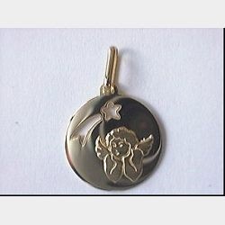 Médaille or750/1000 Ange et...