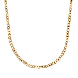 Collier acier et pvd jaune