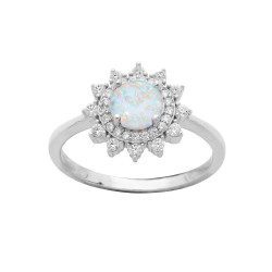 Bague argent 925/1000 et...