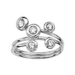 Bague argent 925/1000 et...