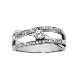 Bague argent 925/1000 et...